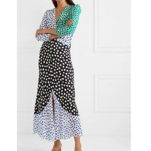 RIXO Chelsea Dress in Psychedelic Tulip Spot M